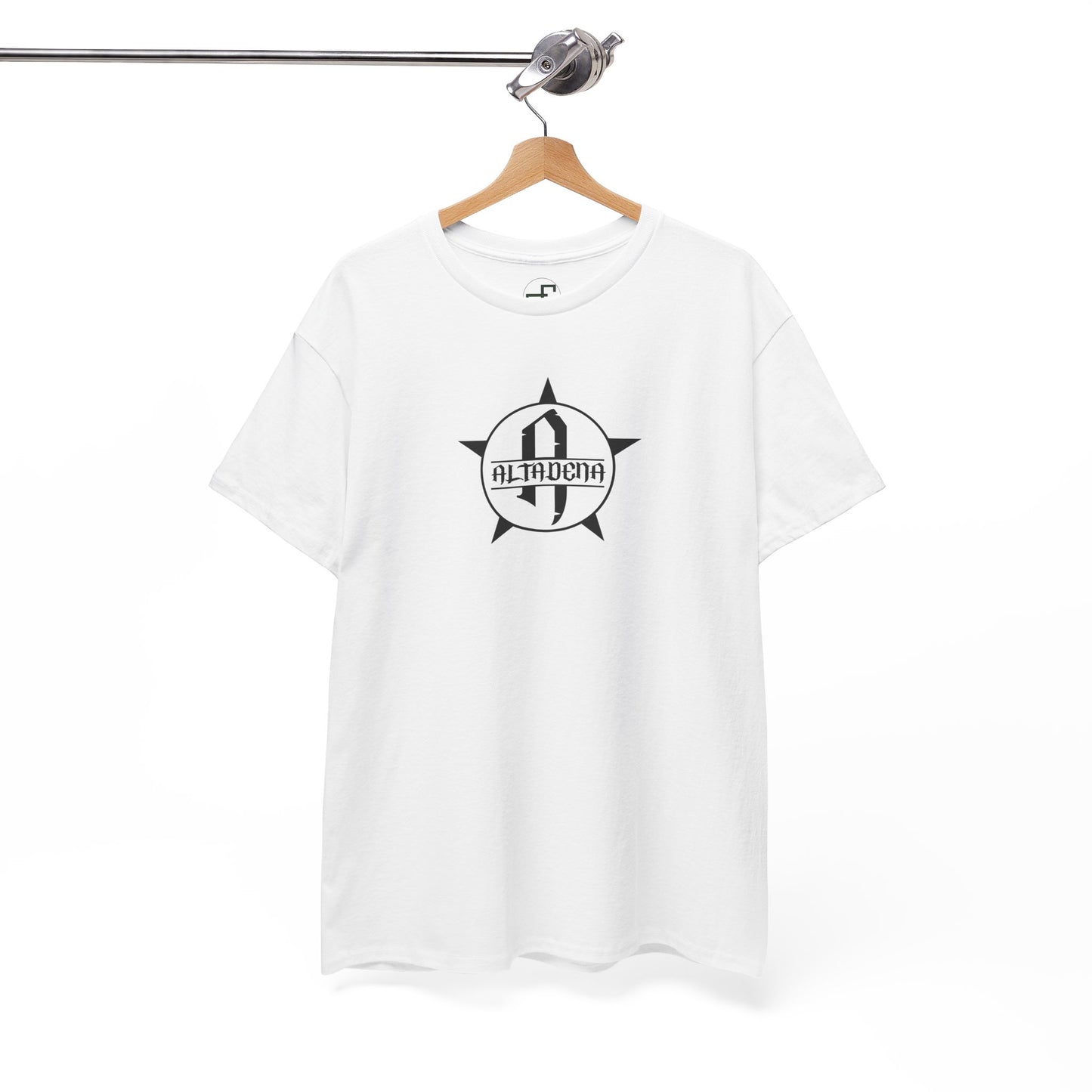 Monogram Circle Star Unisex Tee - Altadena Design WhiteTee
