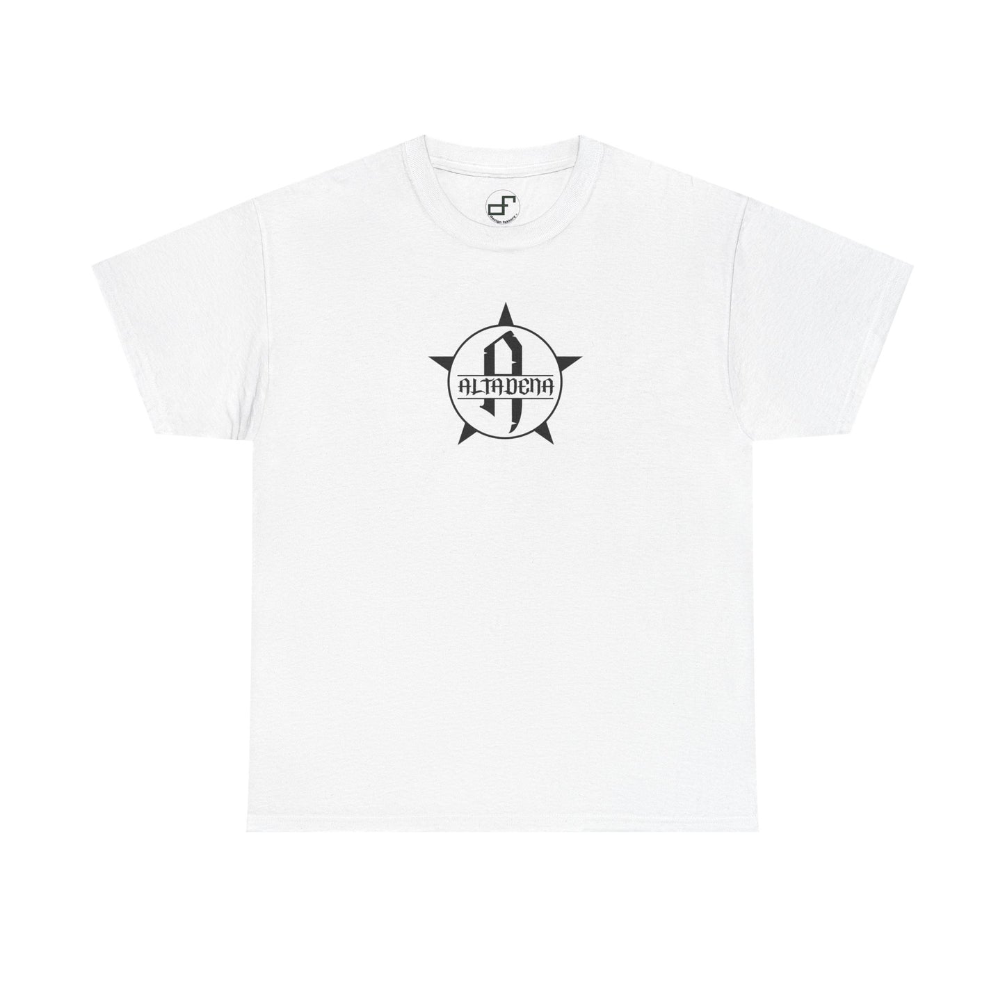 Monogram Circle Star Unisex Tee - Altadena Design WhiteTee