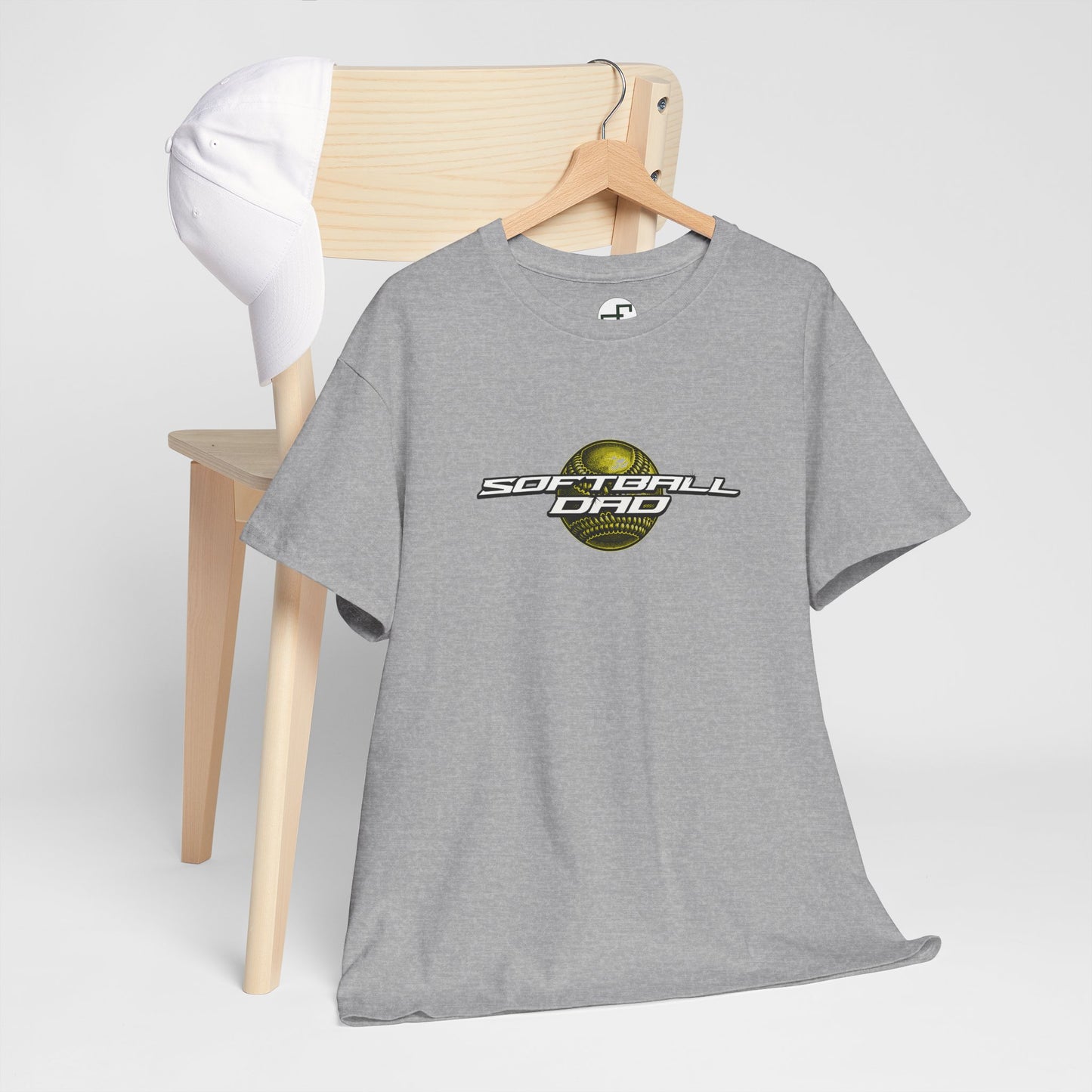 Softball Dad – Custom Design with Softball Graphic Background