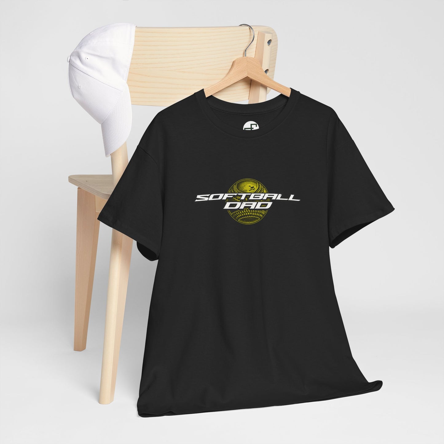 Softball Dad – Custom Design with Softball Graphic Background