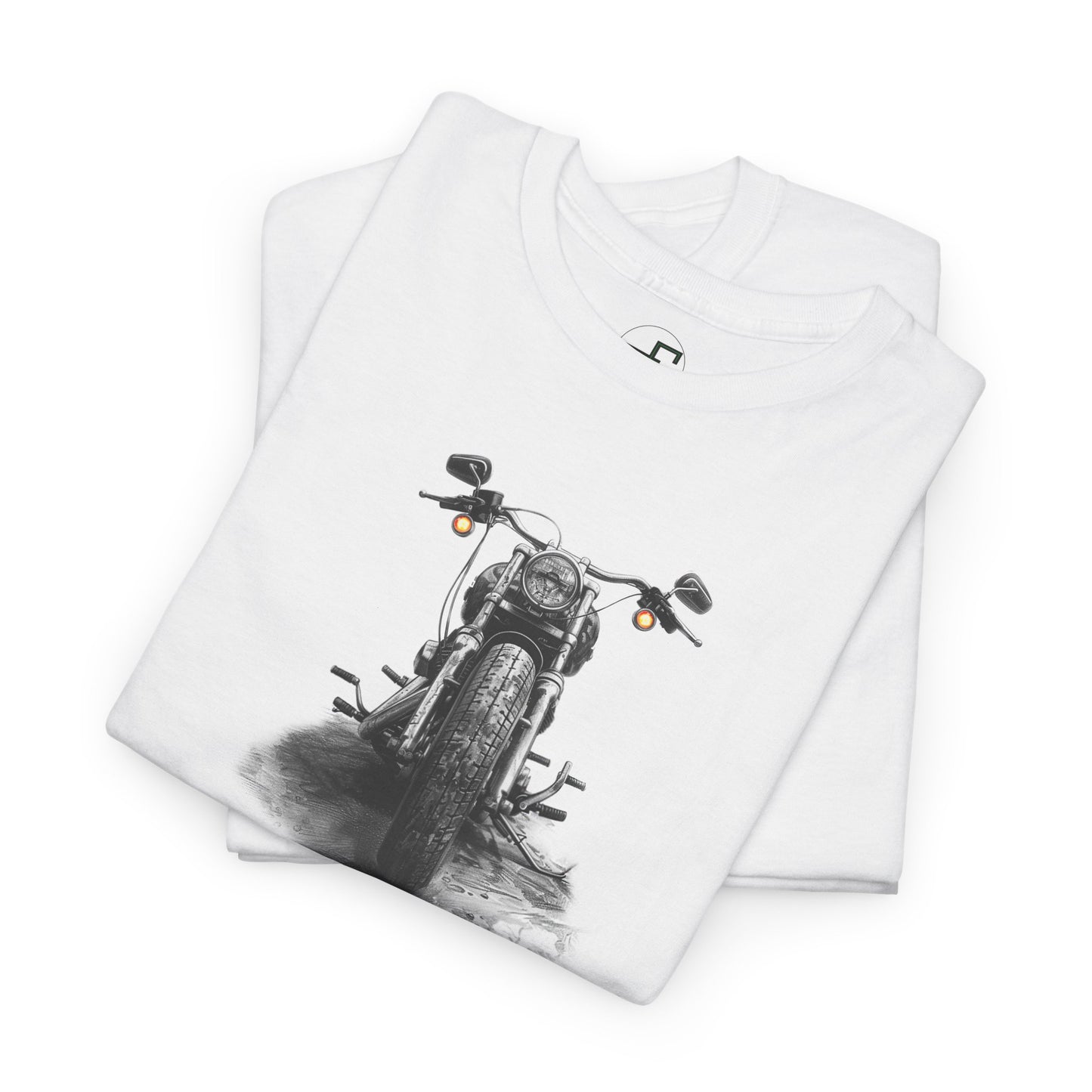 1960s Harley Davidson Essence: Artistic Sketch Tee on Gildan 5000