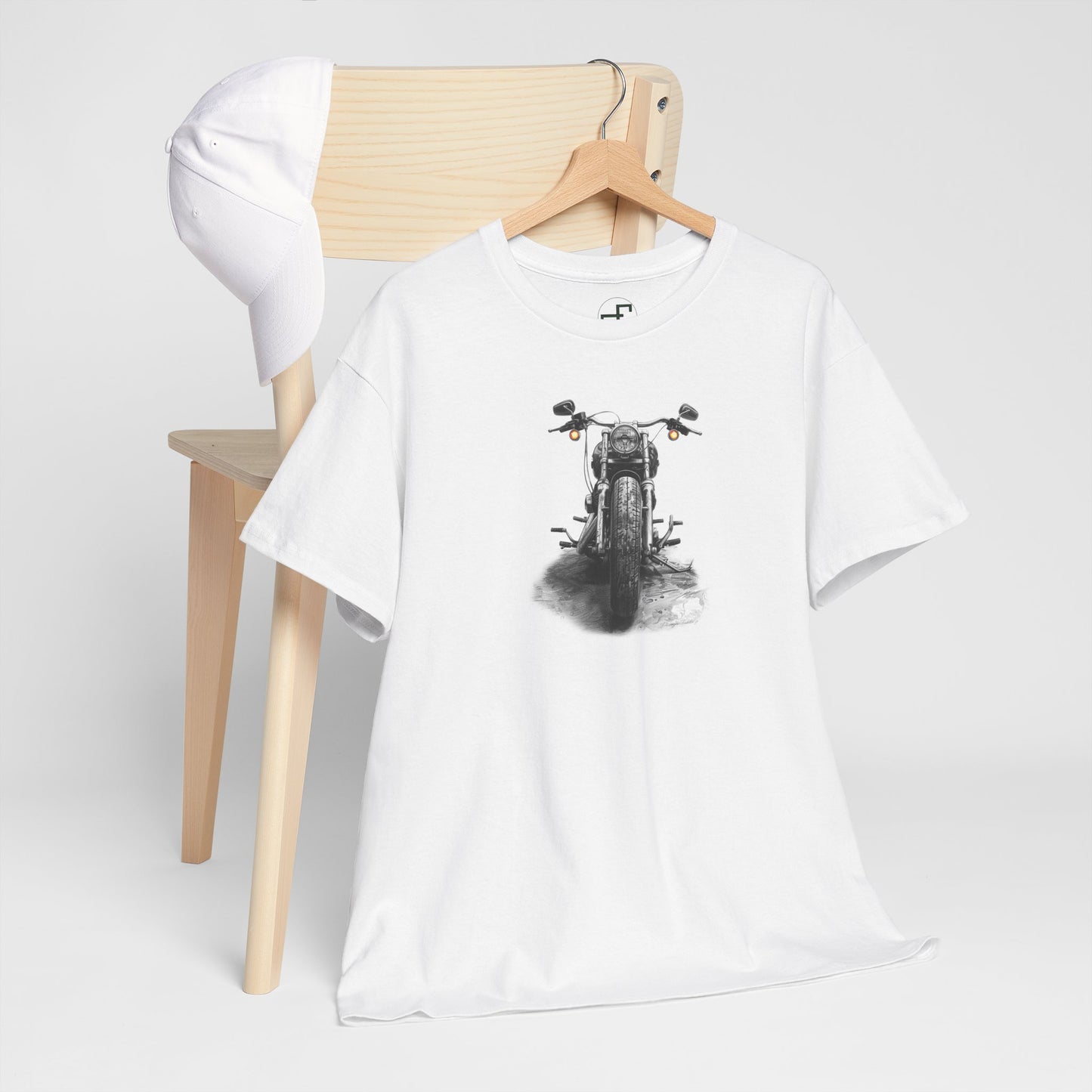 1960s Harley Davidson Essence: Artistic Sketch Tee on Gildan 5000