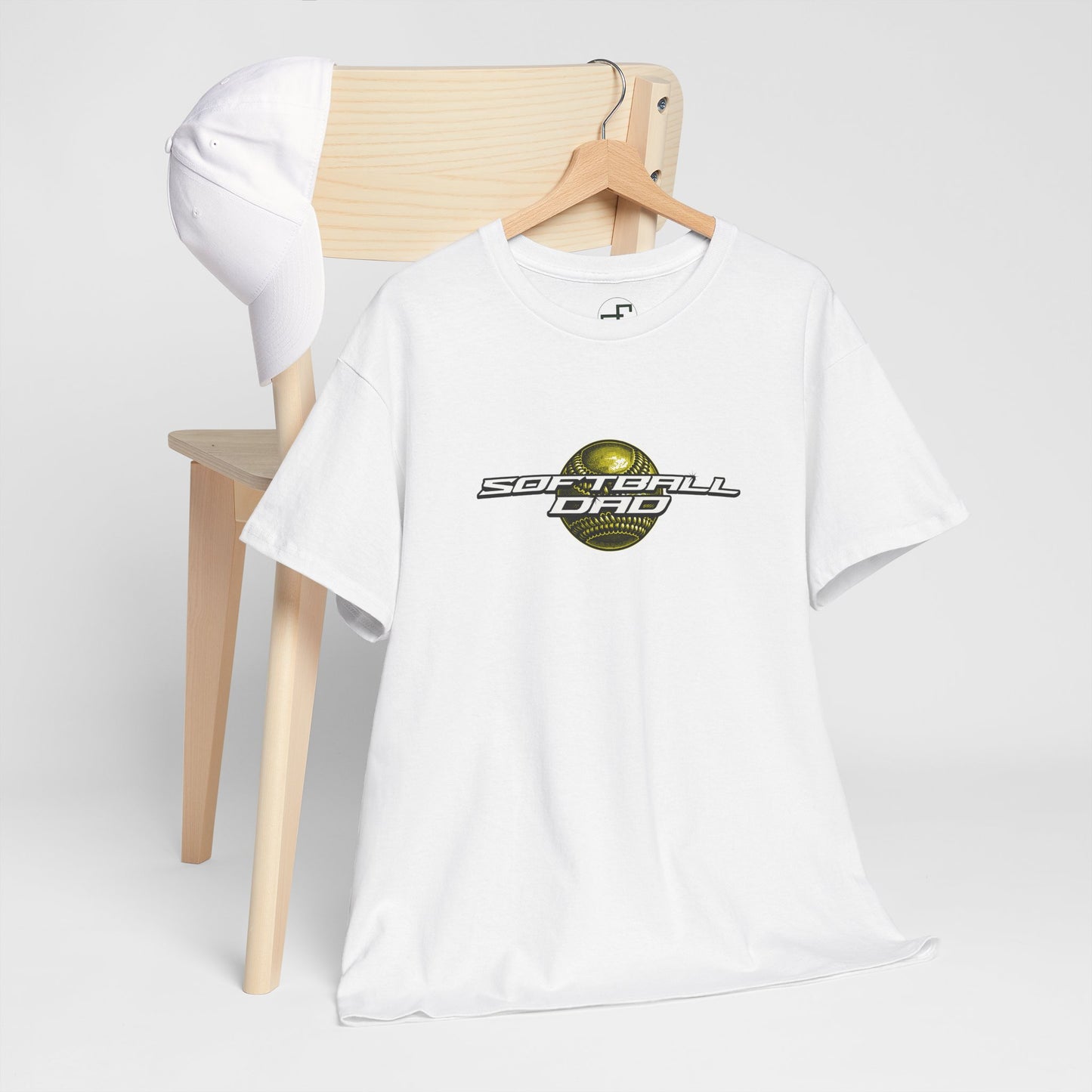 Softball Dad – Custom Design with Softball Graphic Background