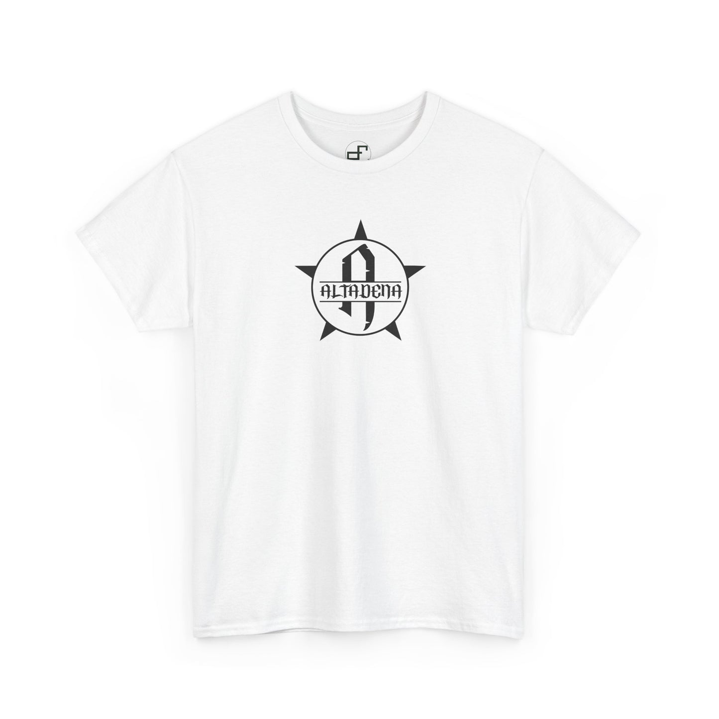 Monogram Circle Star Unisex Tee - Altadena Design WhiteTee