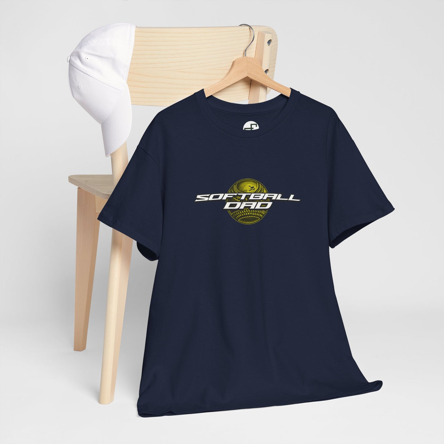 Softball Dad – Custom Design with Softball Graphic Background