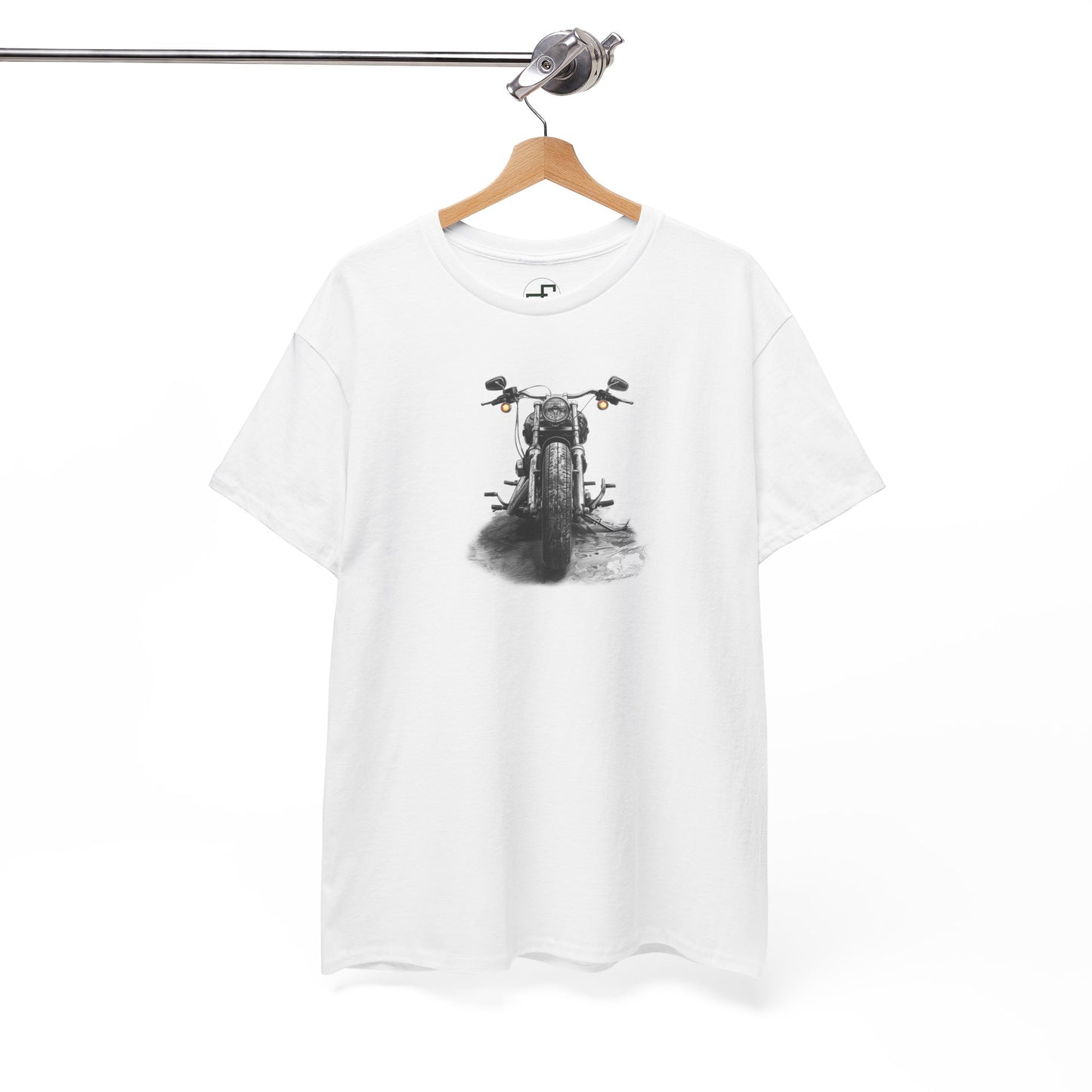 1960s Harley Davidson Essence: Artistic Sketch Tee on Gildan 5000