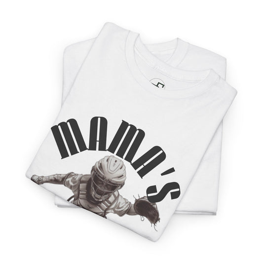 Mama’s Boy – Youth Baseball Catcher Design for Proud Moms