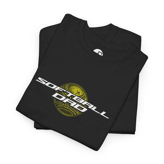 Softball Dad – Custom Design with Softball Graphic Background