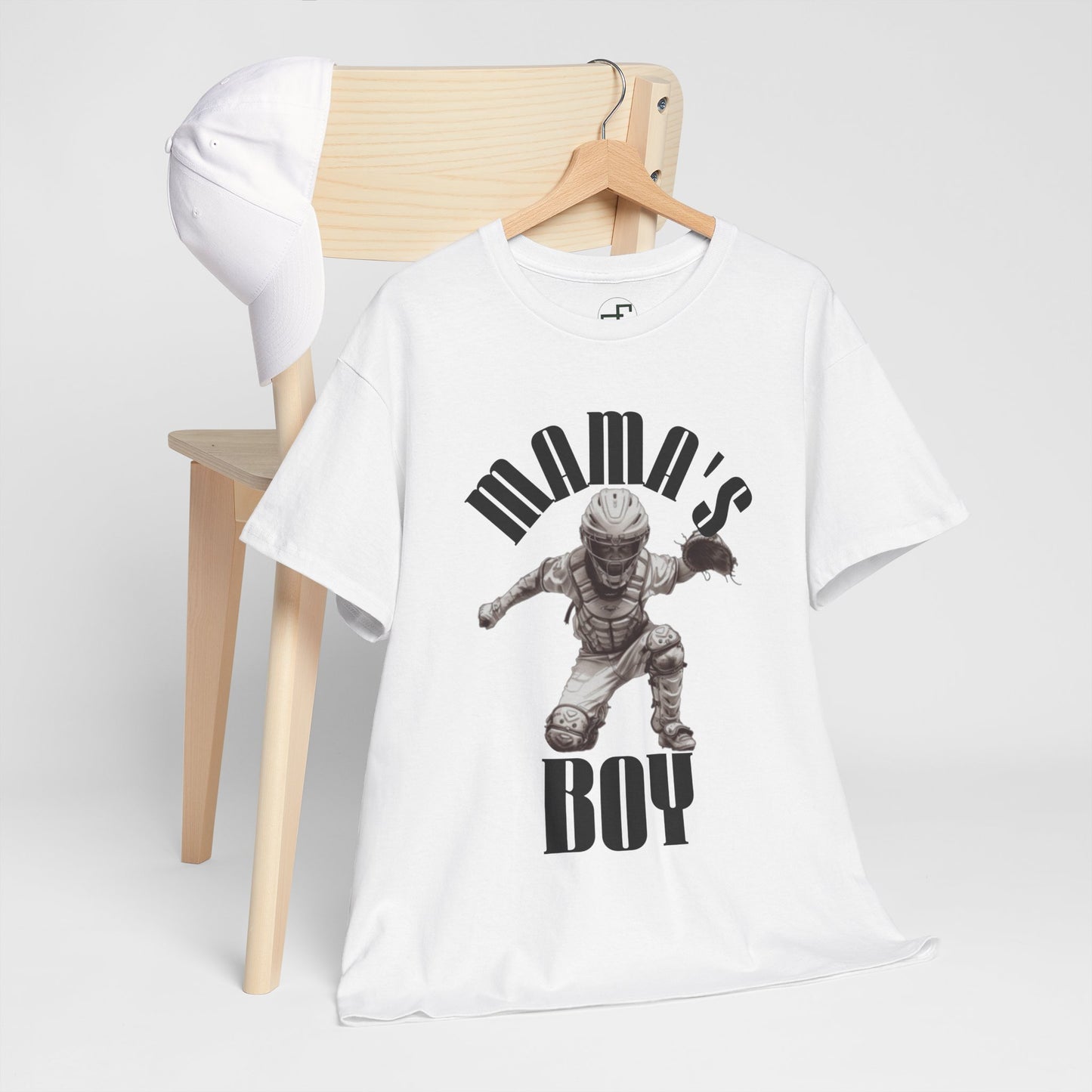 Mama’s Boy – Youth Baseball Catcher Design for Proud Moms