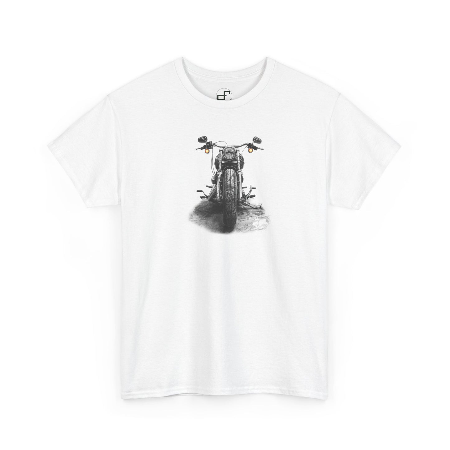 1960s Harley Davidson Essence: Artistic Sketch Tee on Gildan 5000