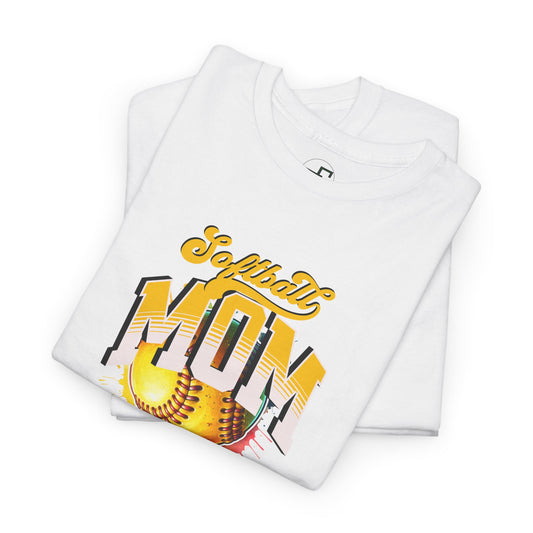 Softball Mom Watercolor Design – Custom Sports Shirt or Art Print